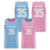 Checkerboard Custom Reversible Basketball Jersey